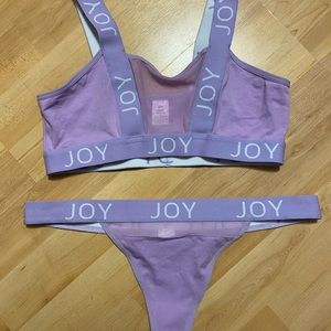Joy bra and panty set